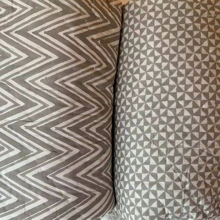 Grey Geometric Quilt