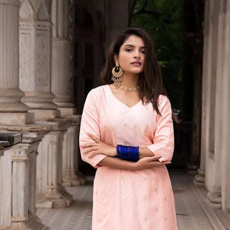 Aarna Peach Kurta (Only Kurta)