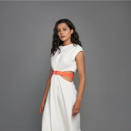 NEON SIDE STRAP DRESS