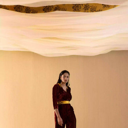 PEMA STRIPED JUMPSUIT