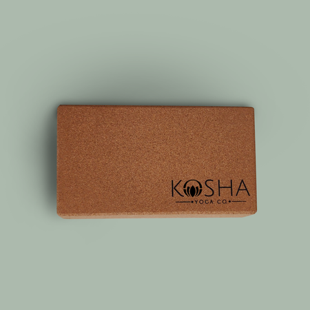 Yoga Brick : Cork yoga block set of two/ Classic