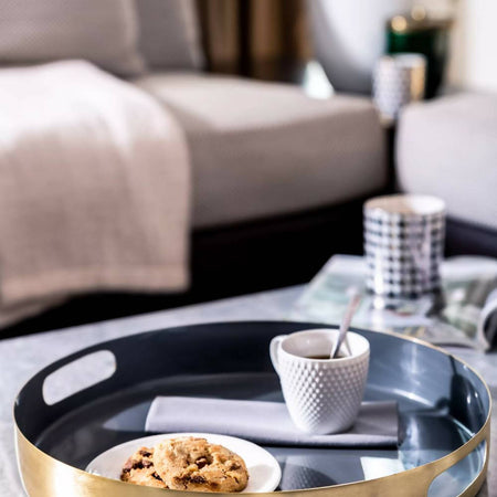 Grey Enamel Tray