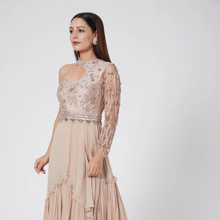 Pastel Peach Gown