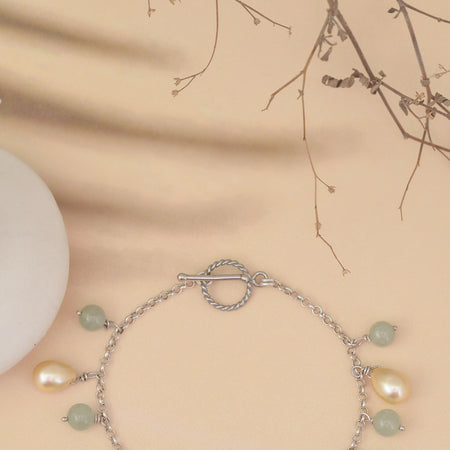 Aventurine Pearl Bracelet