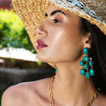 Turquoise Marcel Earrings