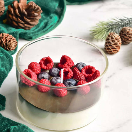 Classic Panna Cotta candle with Berries