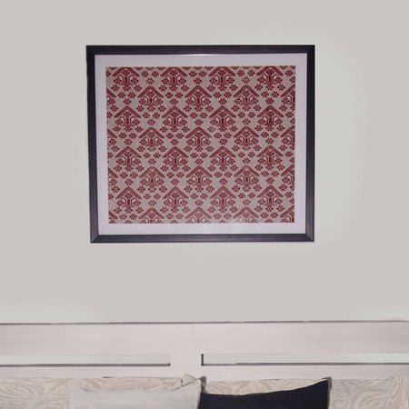 Gach Handwoven Artwork from Assam-Red