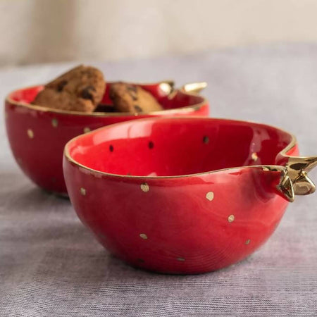Luna Nut Bowl Red