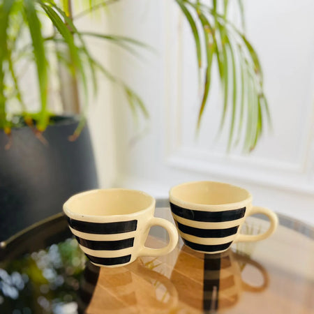 Mugs- Black & White Strips