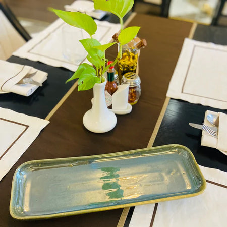 16" Serving Platter Green