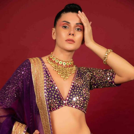 banarasi chanderi lehenga