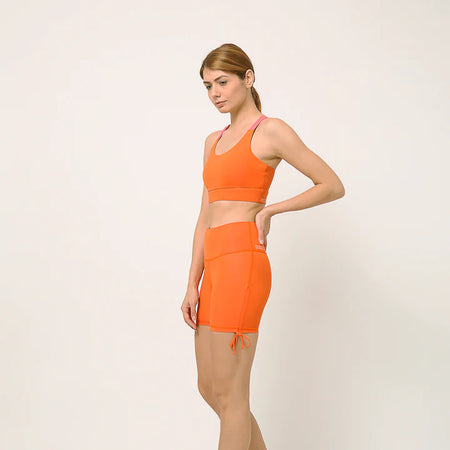 Orange buttR Yoga Shorts