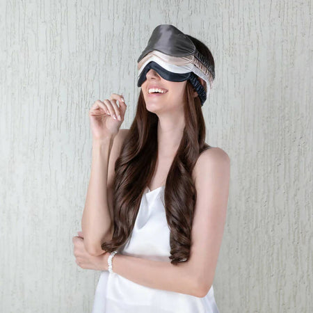 Silk Eye Mask Grey