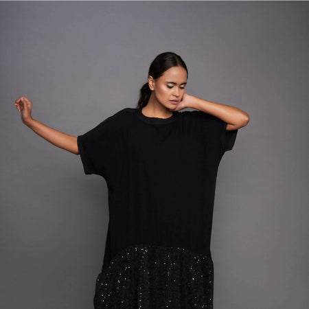 SEQUENCE BOTTOM KAFTAN DRESS