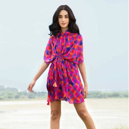 Geometrical Shirt Kaftan