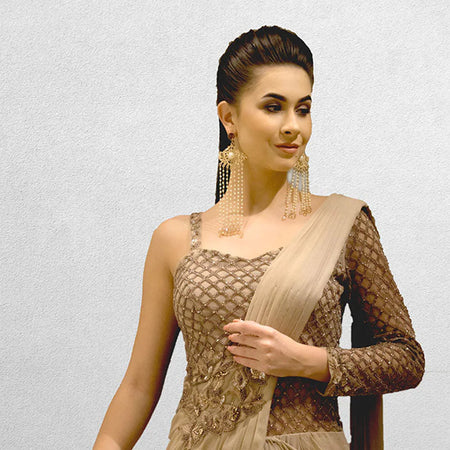 Nude Drape Saree