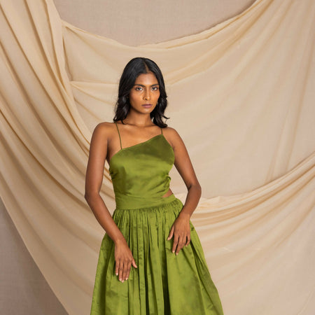 Criss cross cut-out dress