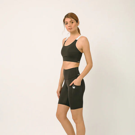 Midnight Black buttR Yoga Biker Shorts