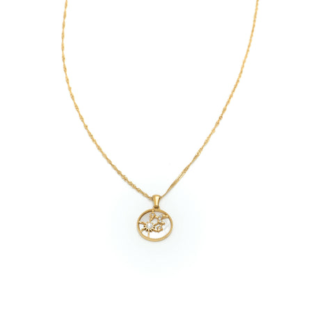 Celestial Charm Necklace - White