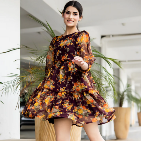 FLORAL TIER DRESS