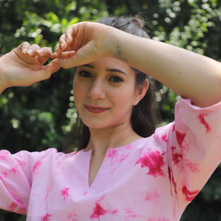 Azalea Tie Dye Kurta Shorts Set