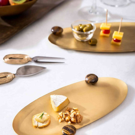 Heirloom Brass Tray Orbit Serving Platter