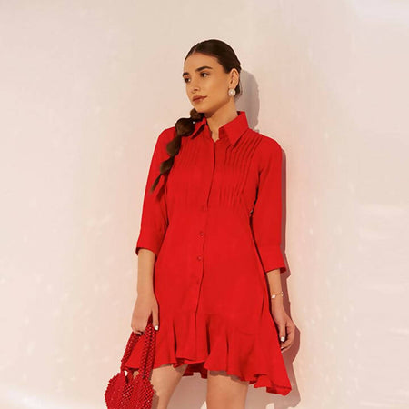 Aubrey Red Short Dress