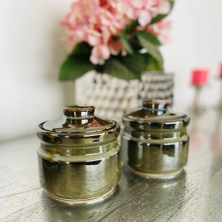 Set of 2 Jars - Green