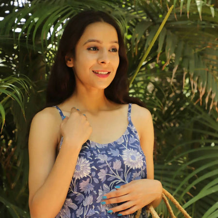 Night time Blue Top Pajama Set