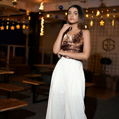 White Wide Leg Pants