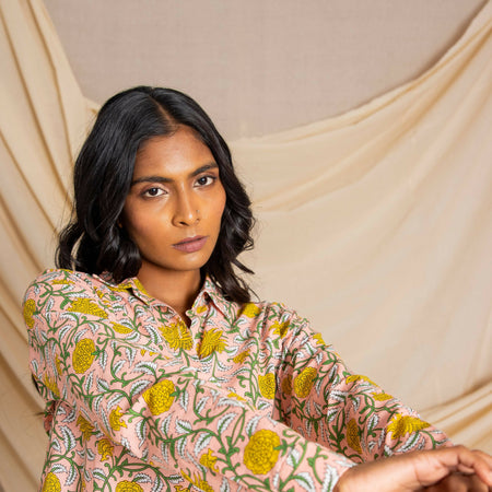 Printed high low shirt