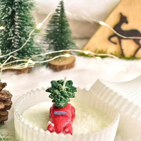 Classic Christmas Truck candle 2