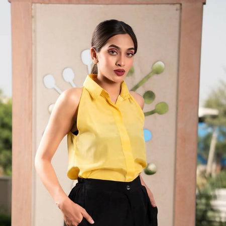 Yellow Halter Shirt
