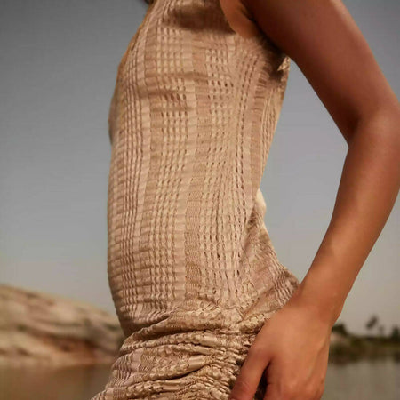 Lasercut Mesh BodyCon Dress