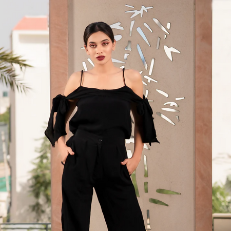 Black drama co-ord set