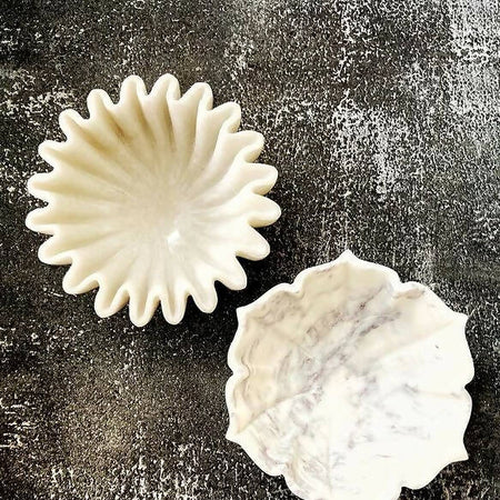 Floral Marble Urli Trinket Dish