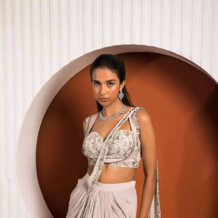 Violet Saree