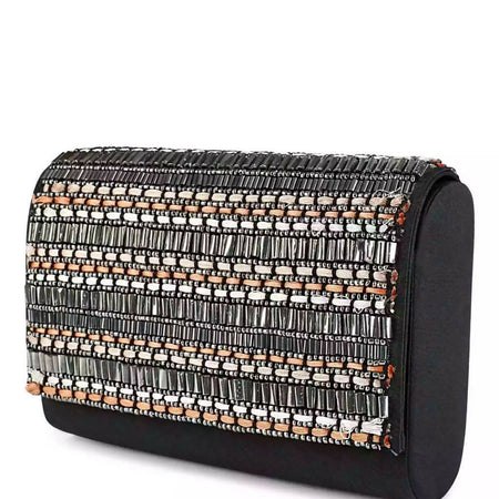 Silver sheen clutch