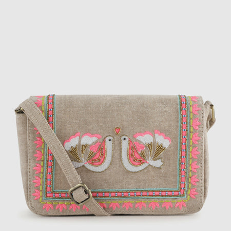 CARINA SLING BAG – BEIGE (1)