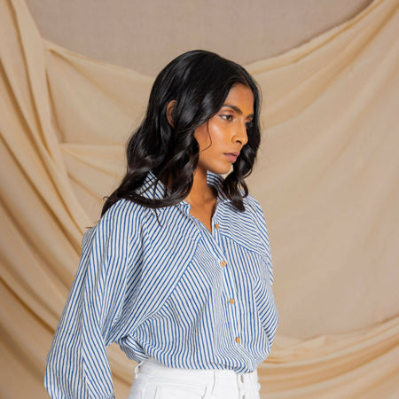 Strip Over sized shirt