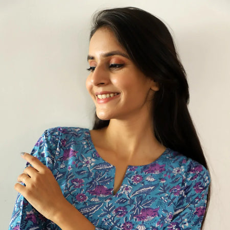 Blossom always Gathered Long Kurta