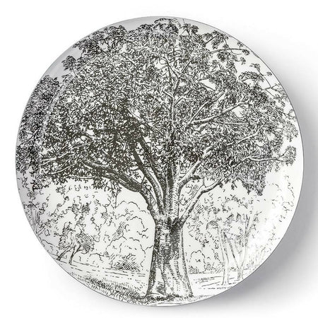 Nirvana Cocktail Tray Tree Print Black & White