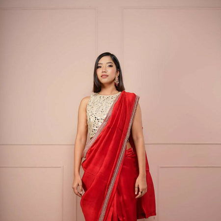 Mirror Silk Saree