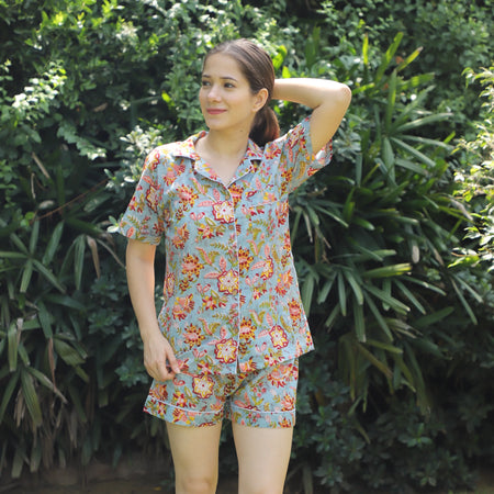 Breezy Cotton Shorts Set