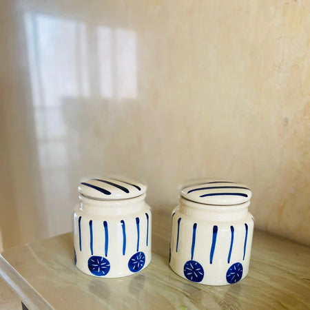 Air Tight Ceramic Jars - Set of 2