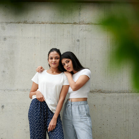 NAVY POLKA PAJAMA