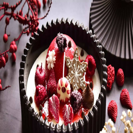 Christmas themed Dessert candle