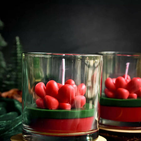 Christmas succulent candle 2