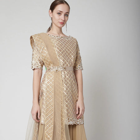 Nude Sharara Suit