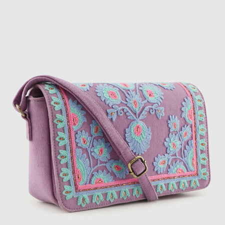 YASMINE SLING BAG – PURPLE (1)